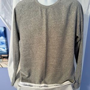 Calvin Klein Logo Waistband Gray Sweatshirt XL